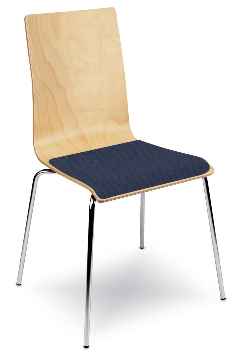 Nowy Styl Chaise coque en bois avec piètement 4 pieds ZOOM