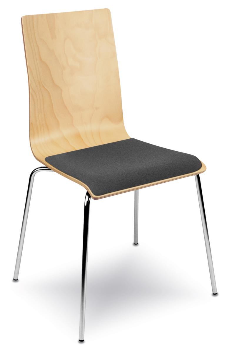 Nowy Styl Chaise coque en bois avec piètement 4 pieds ZOOM