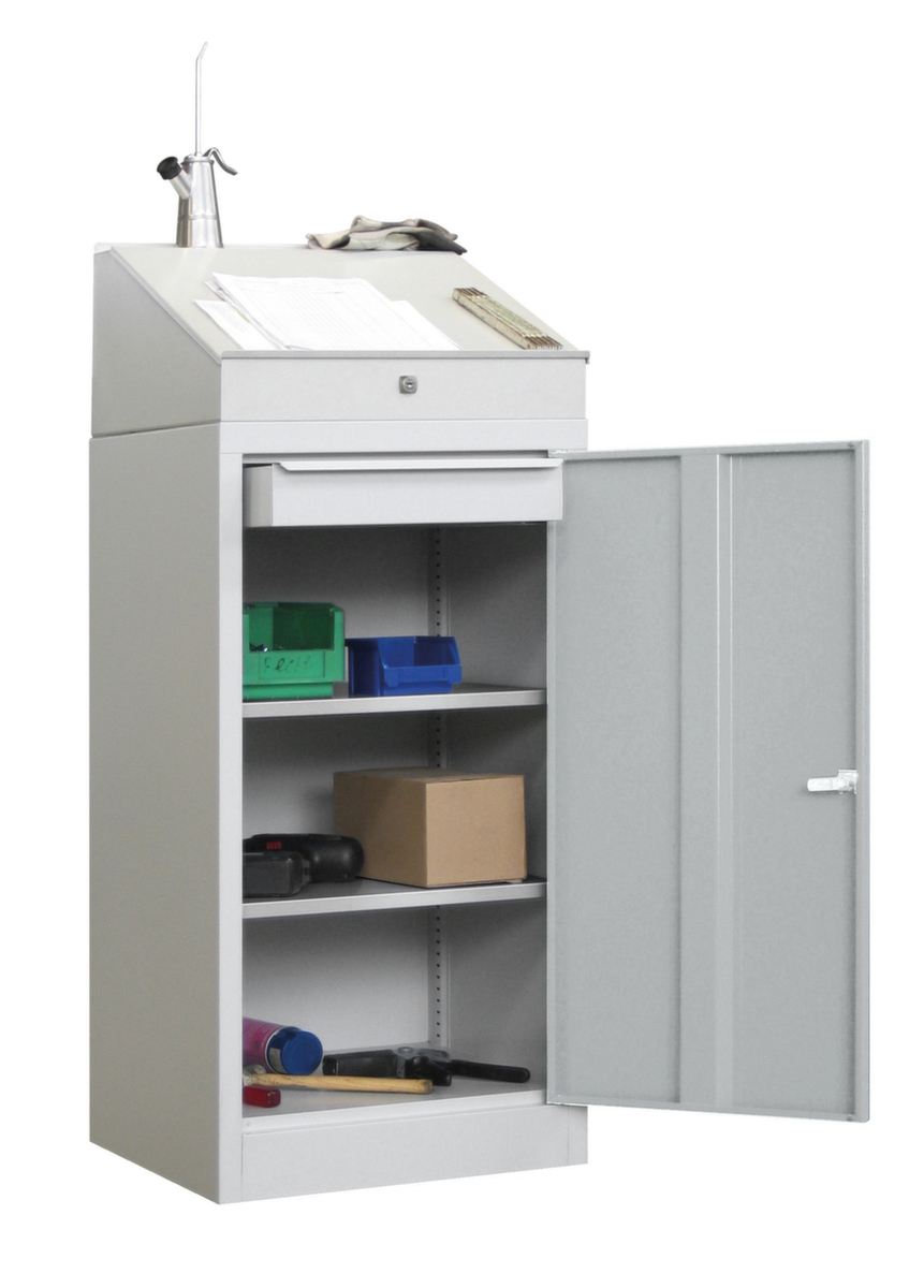 PAVOY armoire de bureau, RAL7035 gris clair/RAL7035 gris clair  ZOOM