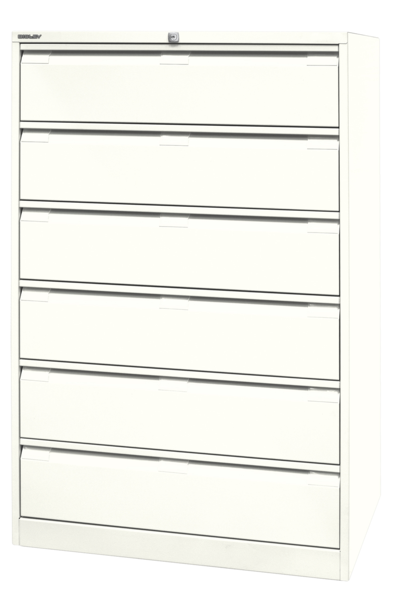 Bisley Armoire pour fiches DF6, 3 rangées, blanc/blanc  ZOOM