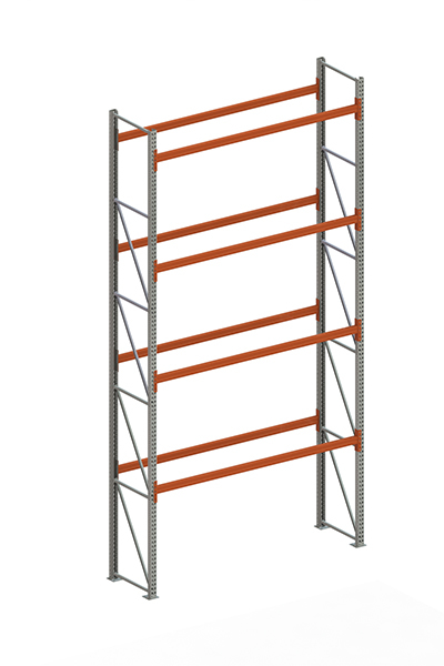 META Rayonnage à palettes MULTIPAL pour 10 palettes, largeur 2700 mm, 5 niveaux de stockage