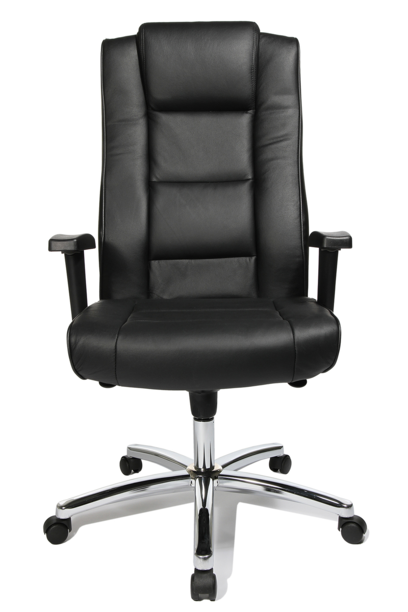 Topstar Fauteuil pivotant Chairman 10, revêtement cuir, noir  ZOOM