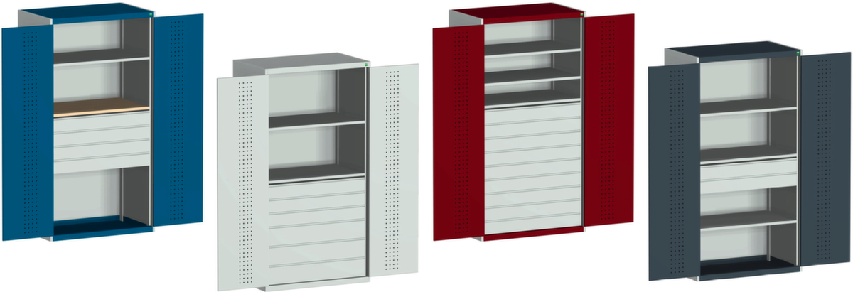 bott Armoire modulable cubio avec tablettes + tiroirs  ZOOM