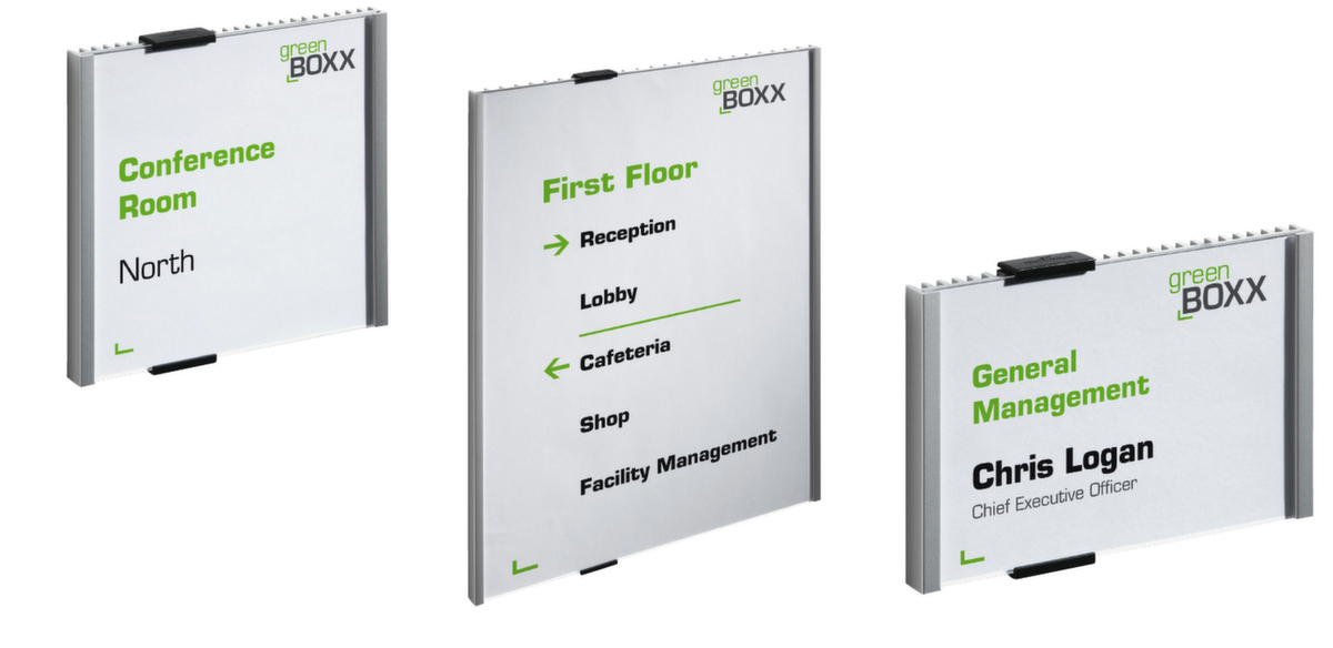 Durable Plaque de porte Info Sign en verre acrylique ZOOM