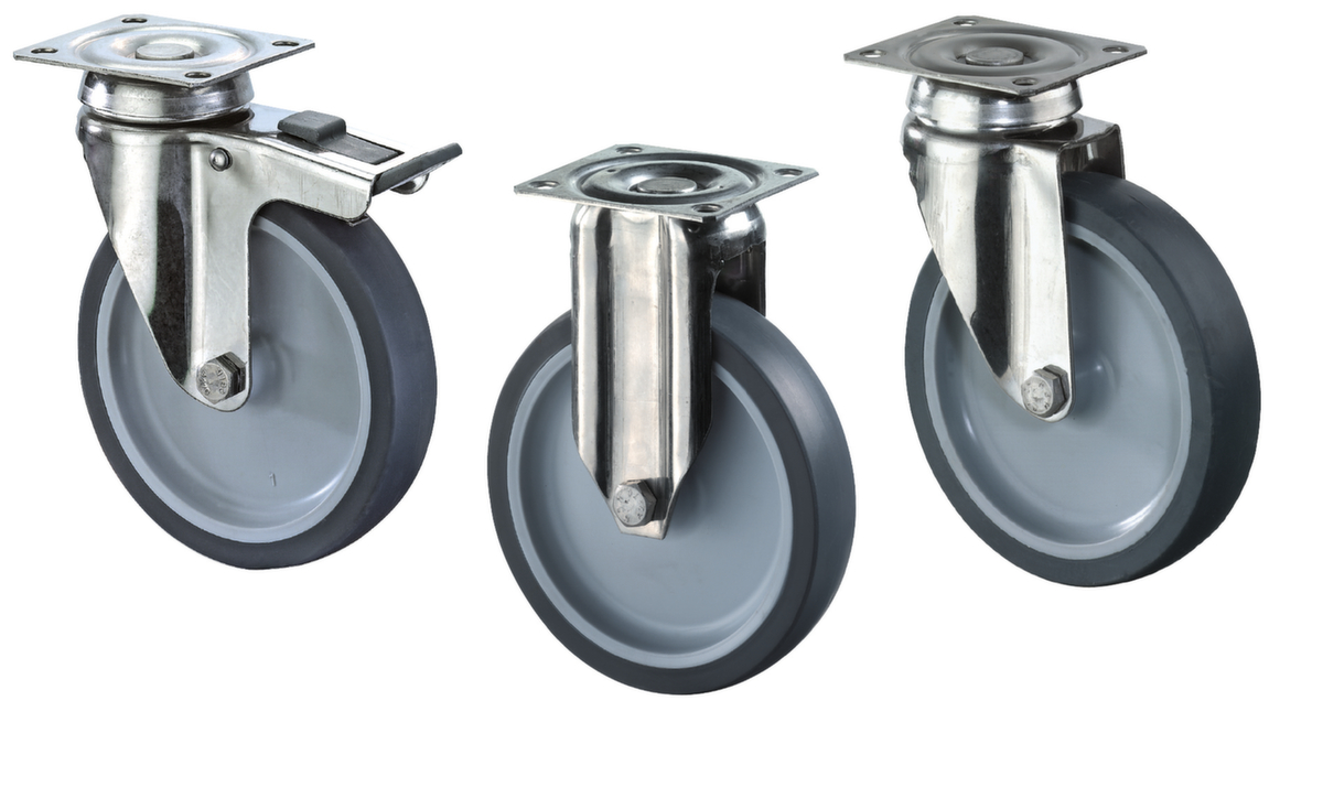 BS-ROLLEN Roulette pour machines non tachante avec bandage thermoplastique  ZOOM