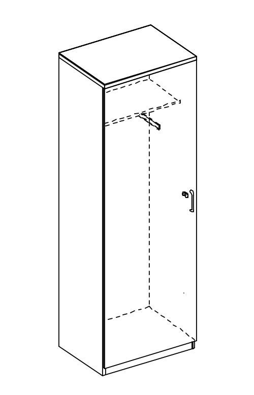 Nowy Styl Armoire à portes battantes de bureau E10 avec vestiaires  ZOOM