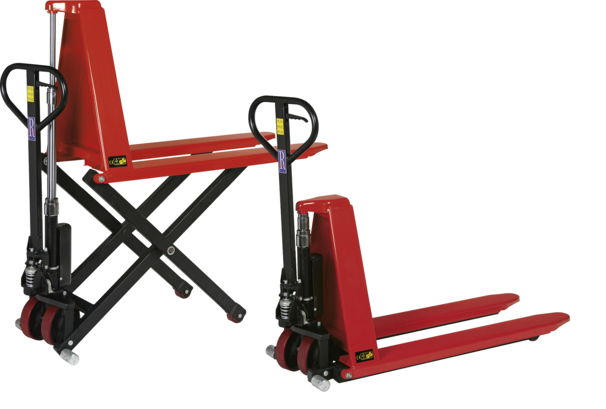 RAPIDLIFT Chariot élévateur à ciseaux à grande levée à commande manuelle ZOOM