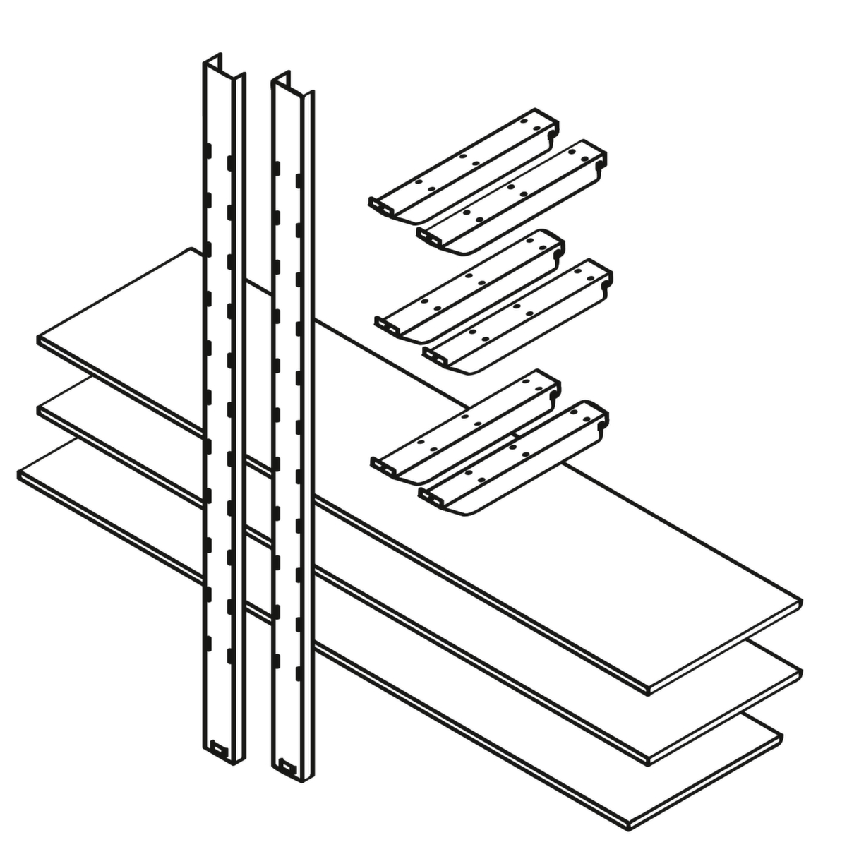 Säbu Rayonnage de stockage pour conteneur  ZOOM