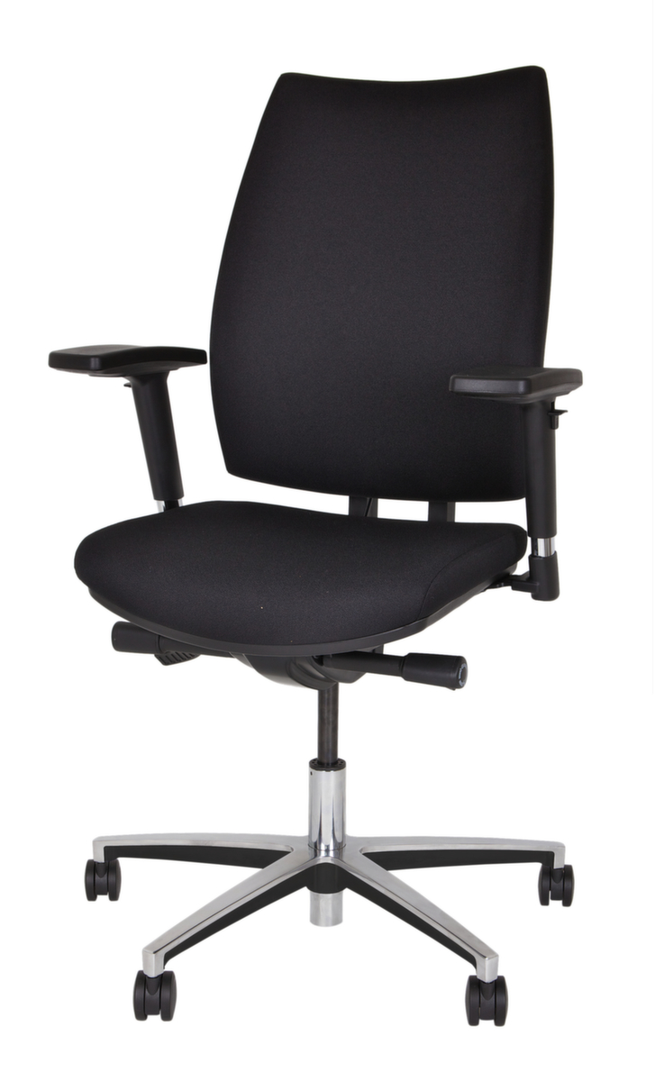 Bisley Fauteuil de bureau pivotant Upscale avec accoudoirs 4D, noir  ZOOM