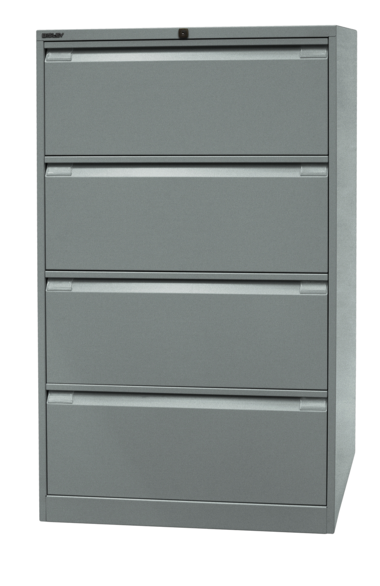 Bisley Armoire pour dossiers suspendus, 4 extensions, argent/argent  ZOOM