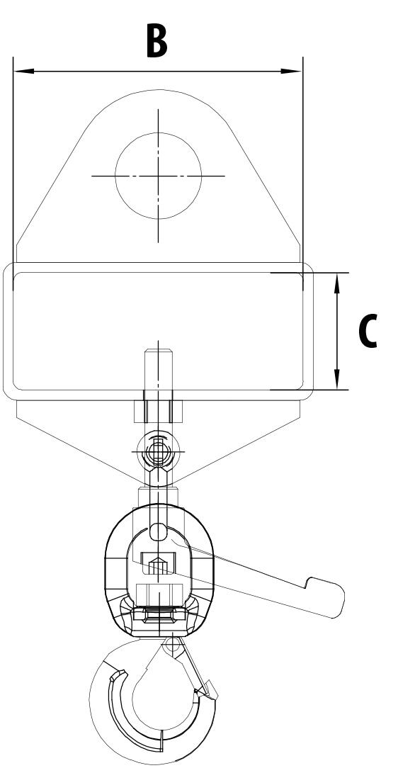 Bauer Crochet porte-charge avec 2 fourreaux de fourche  ZOOM