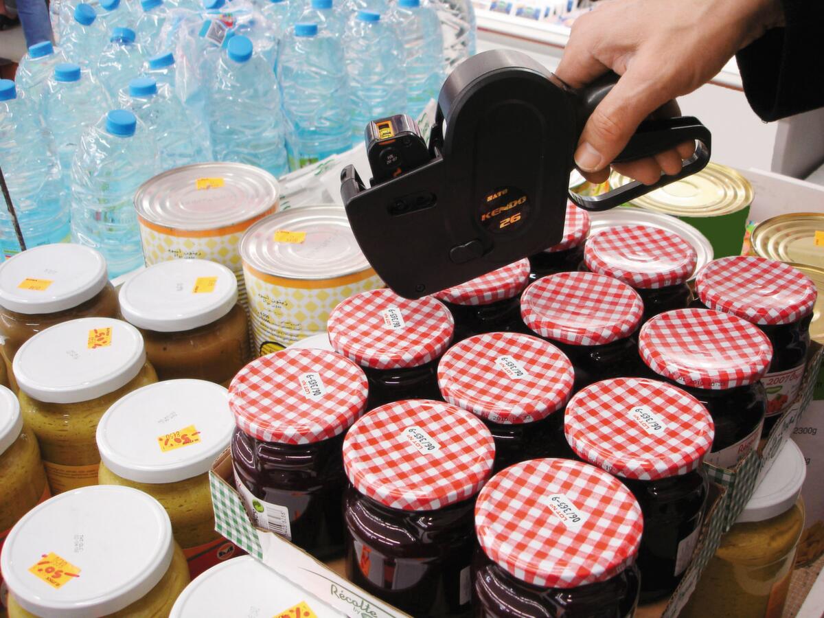 Étiqueteuse de prix ,pour chiffres (0-9) et caractères spéciaux  ZOOM