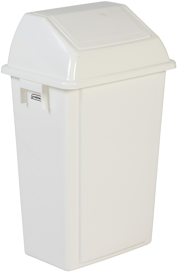 Poubelle murale, 60 l, blanc  ZOOM