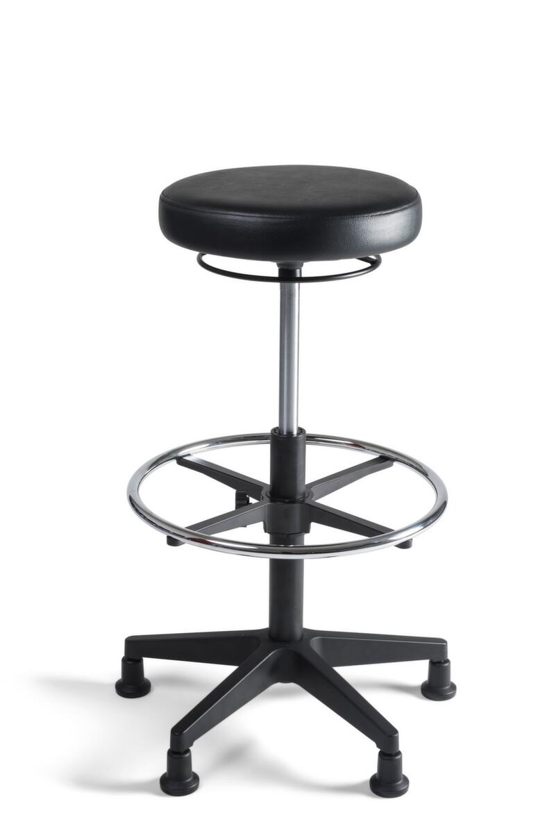 Tabouret pivotant avec revêtement en similicuir  ZOOM