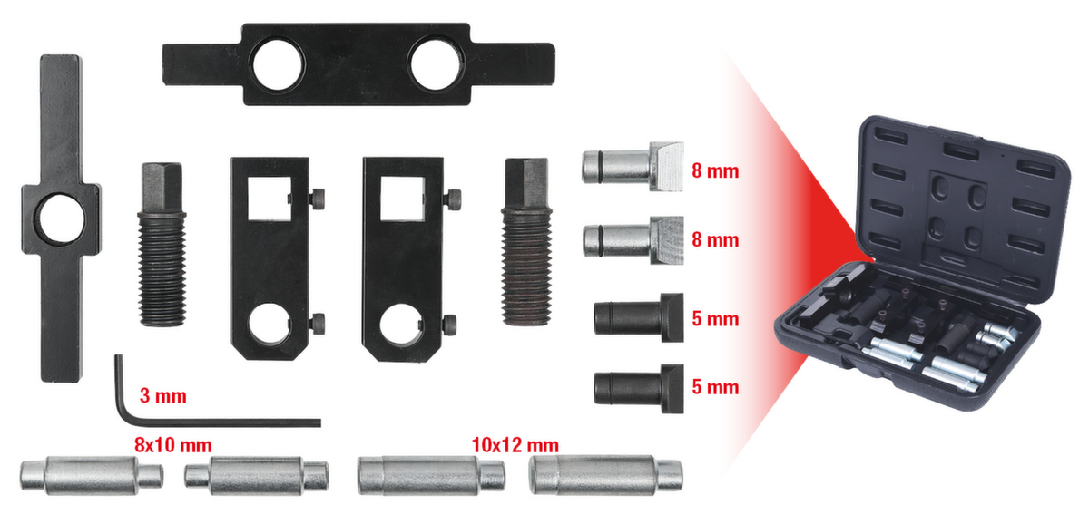 KS Tools Jeu d'outils extensibles MASTER Clamp Drill  ZOOM