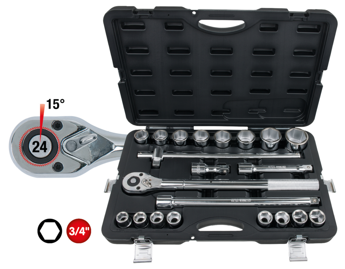 KS Tools Jeu de douilles 3/4" ZOOM