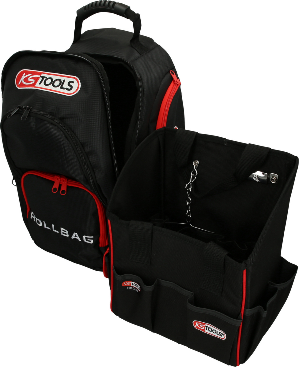 KS Tools SMARTBACKPACK Sac à dos Chariot télescopique ZOOM