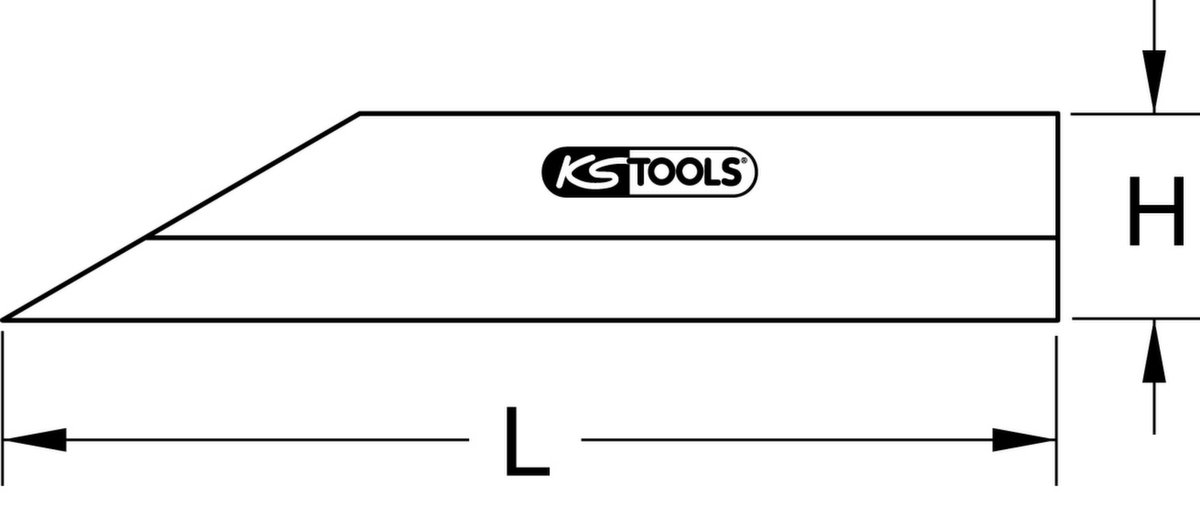 KS Tools Règle à cheveux de précision  ZOOM