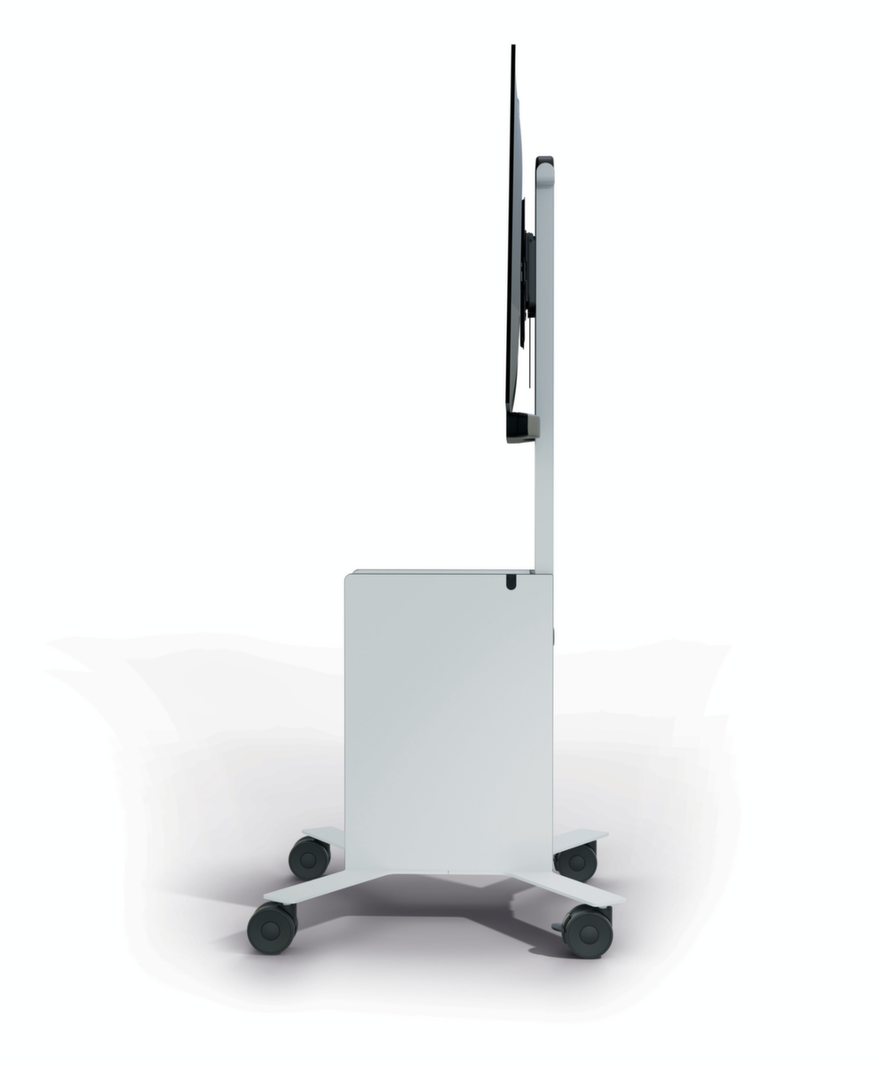 Durable table TV mobile COWORKSATION®, hauteur x largeur x profondeur 1292 x 572 x 574 mm  ZOOM