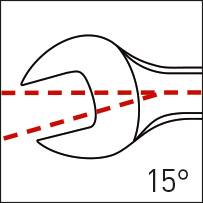 KRAFTWERK® Clé à fourche double pleine pol.55 x 60 mm  ZOOM