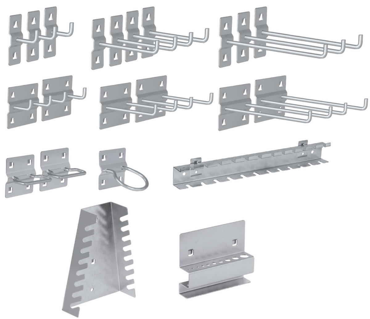 KRAFTWERK® MOBILIO Jeu de porte-outils pour paroi perforée  ZOOM