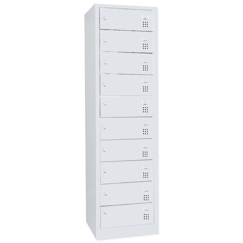 Armoire de charge batterie avec 10 compartiments