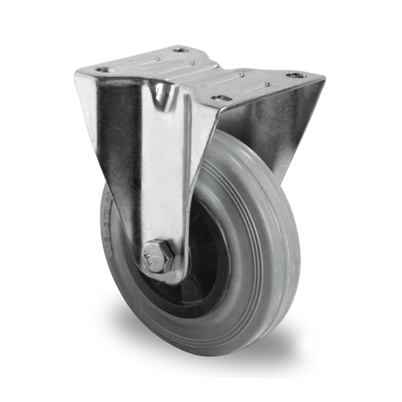 Cascoo Roulette fixe, force 205 kg, caoutchouc plein bandage ZOOM