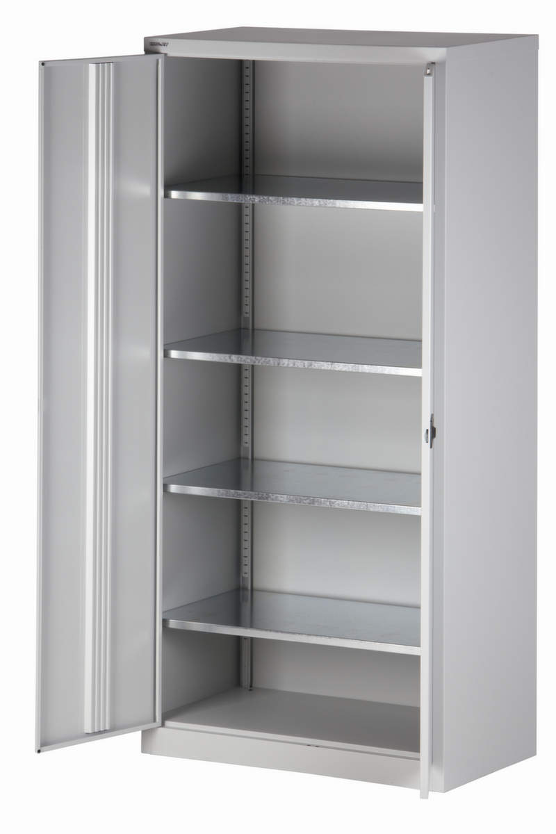 Bisley Armoire de classement Universal, 5 hauteurs des classeurs, gris clair/gris clair  ZOOM