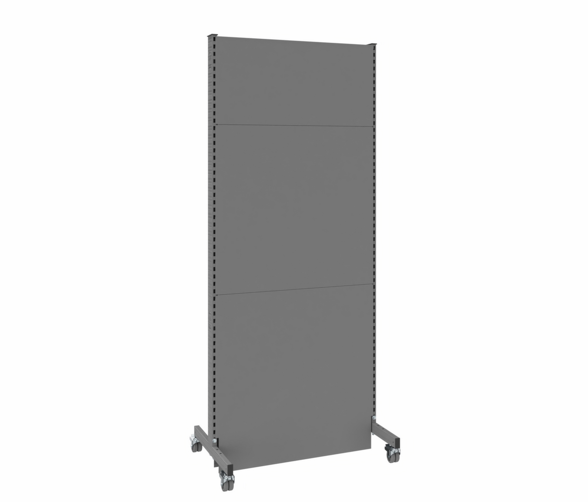 cloison acoustique démontable Mobil, hauteur x largeur 2500 x 1000 mm, paroi RAL7037 gris poussière