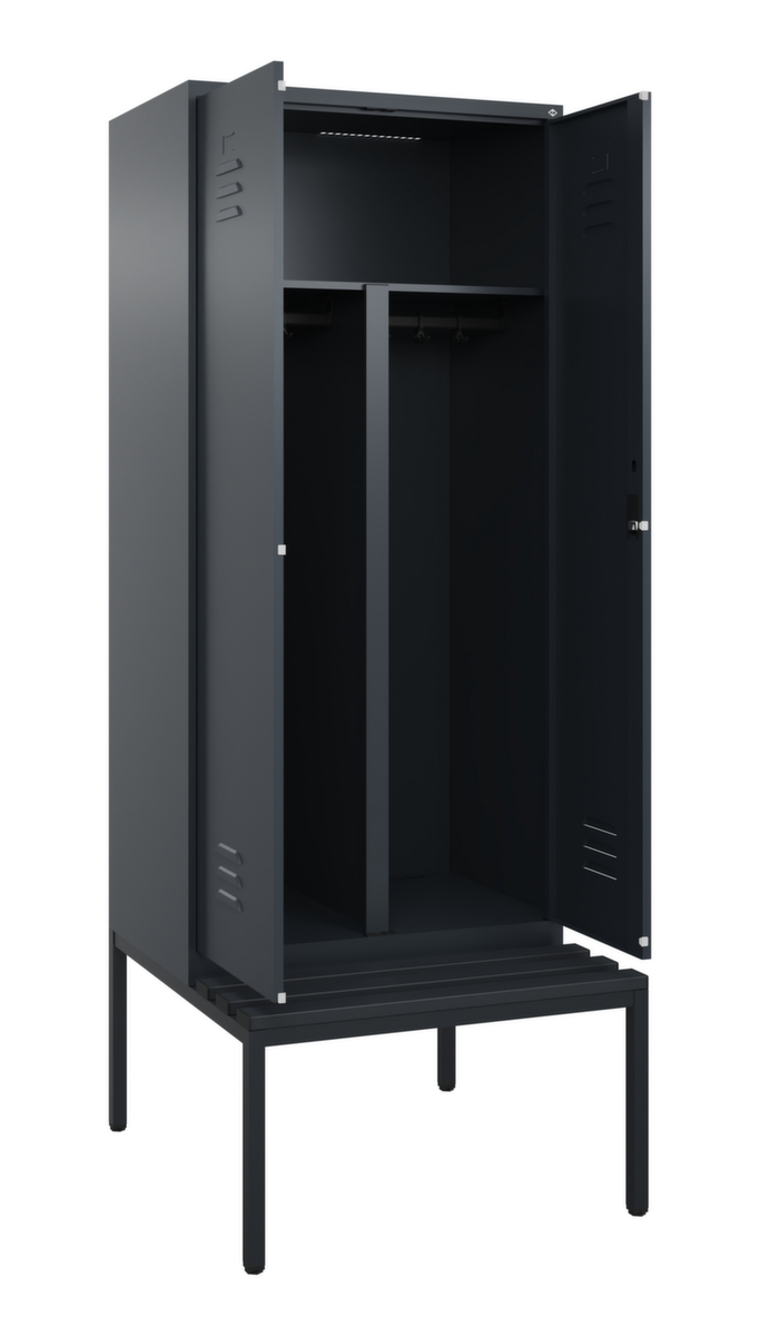 Armoire vestiaire EPI avec banc  ZOOM