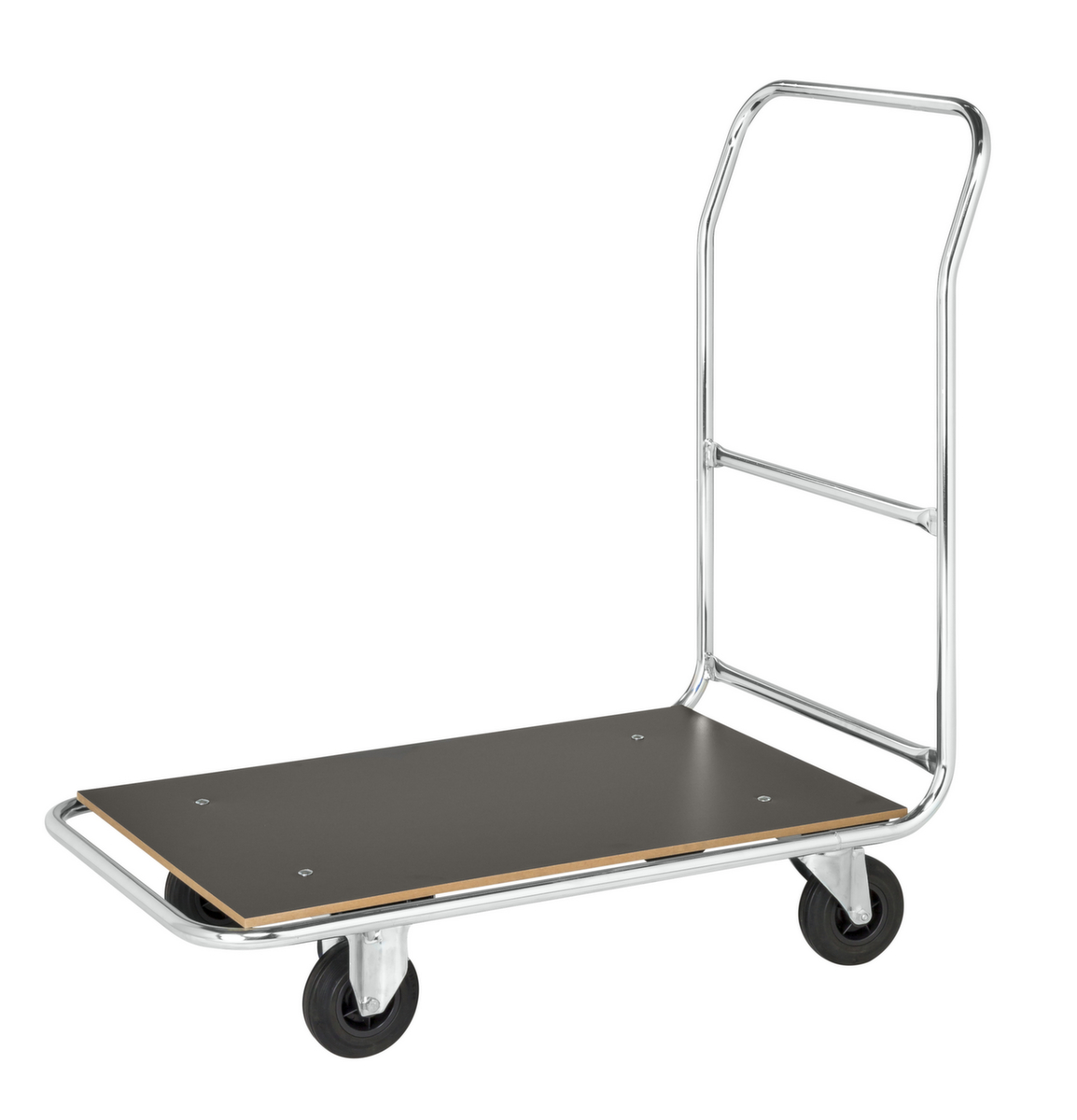 Kongamek Chariot avec barre de poussée, force 250 kg, plateau longueur x largeur 800 x 500 mm  ZOOM