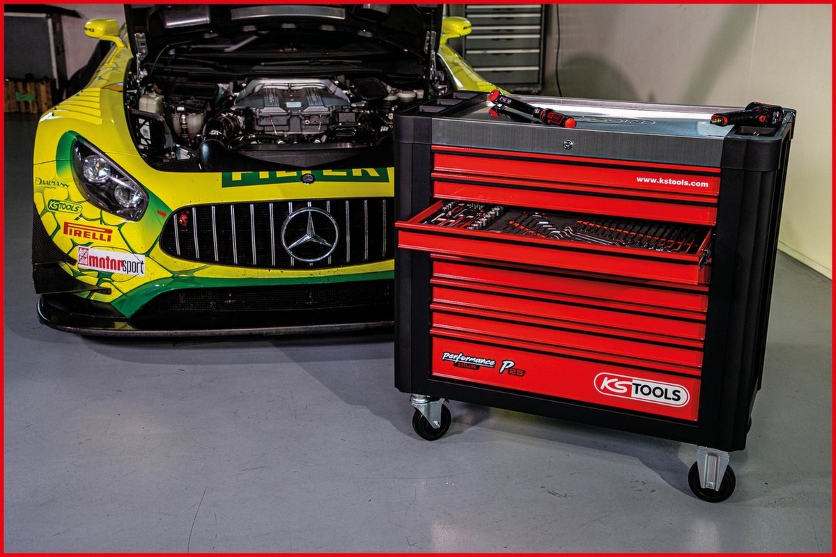 KS Tools Performanceplus workshop trolley set P25 with 660 tools for 8 drawers  ZOOM