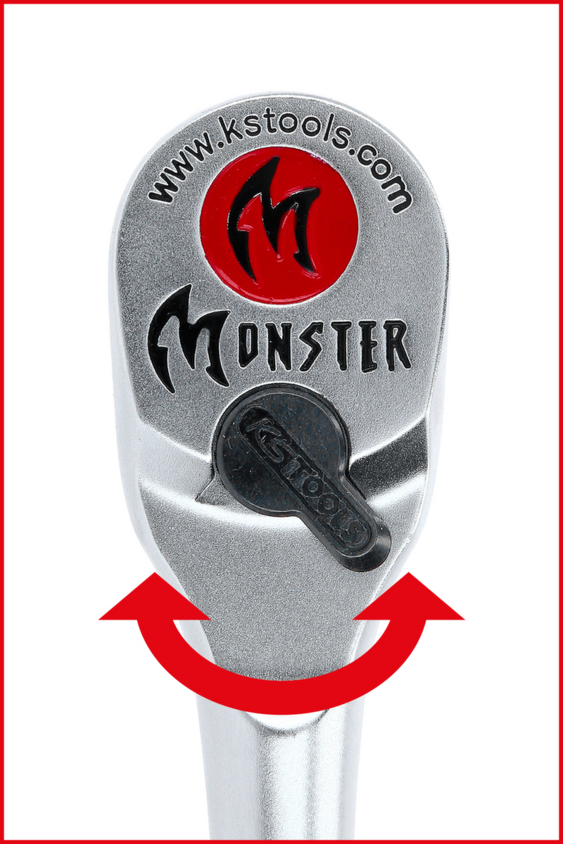 KS Tools 1/2" Monster reversible ratchet ZOOM
