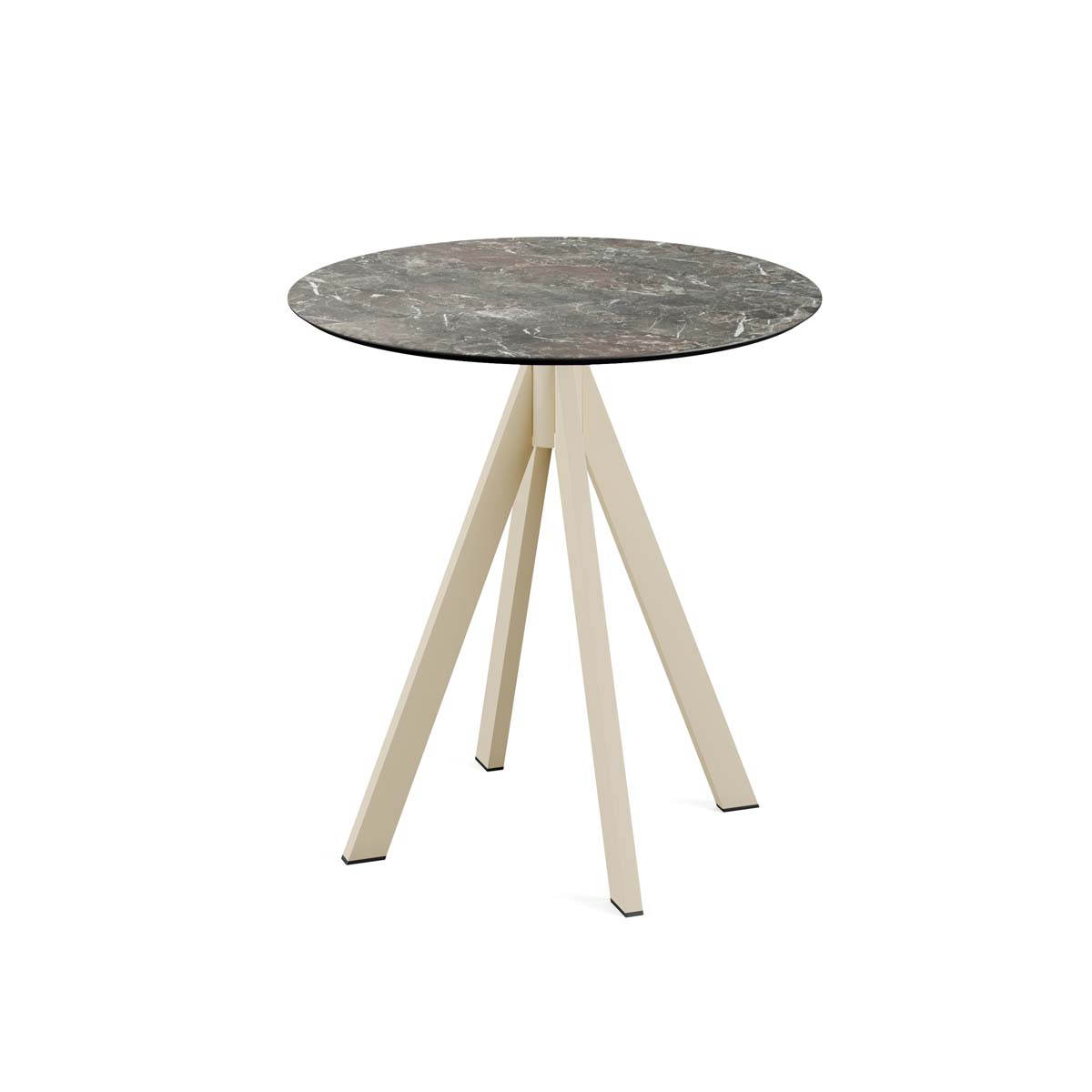 VEBA Table de bistro Essentials Infinity, Ø 700 mm, panneau Galaxy Marble  ZOOM