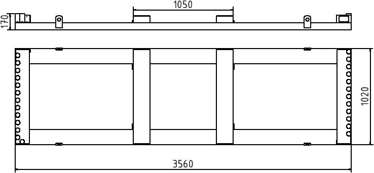 Schake Traverse de stockage/transport pour barrière ZOOM