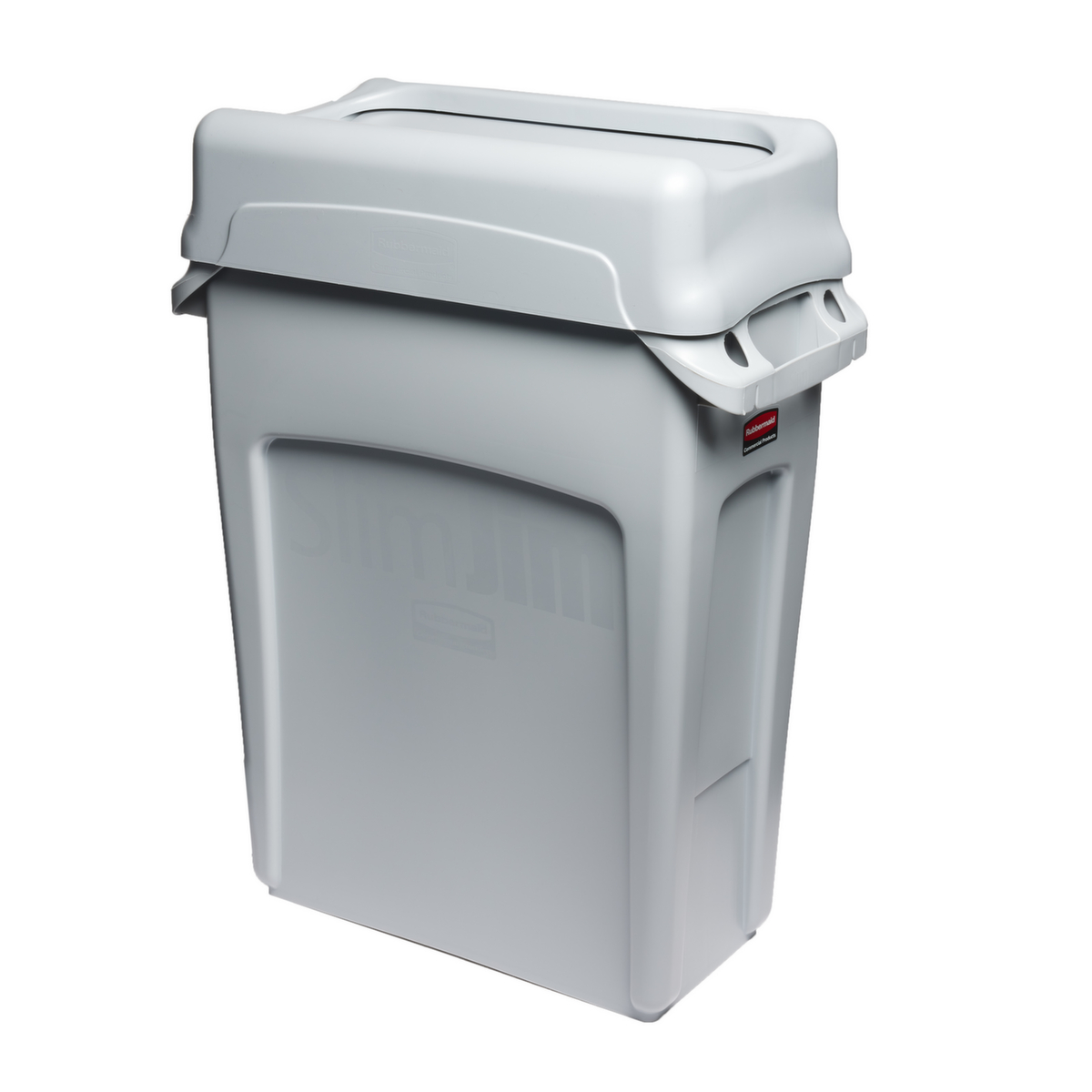 Rubbermaid Couvercle oscillant Slim Jim® pour collecteur de recyclage, gris  ZOOM