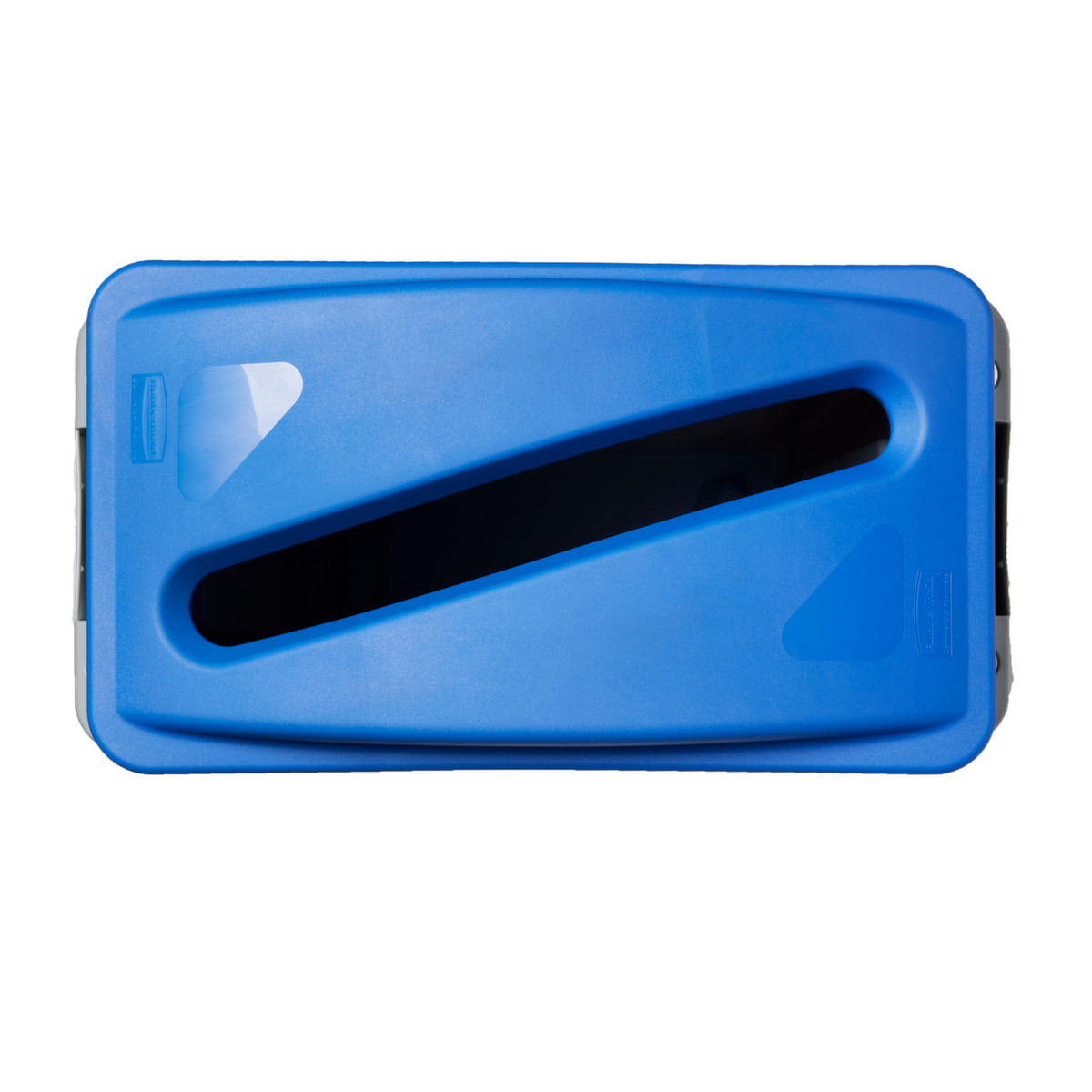 Rubbermaid capuchon de palier pour le papier Slim Jim® pour collecteur de recyclage, bleu  ZOOM