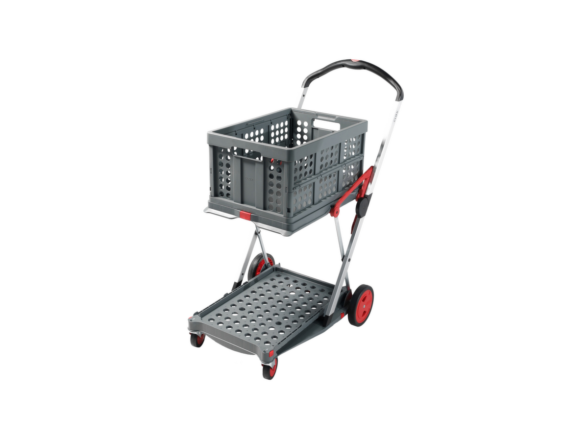 Mobile pliable CLAX, y compris boîte pliante, force 60 kg, 2 plateaux