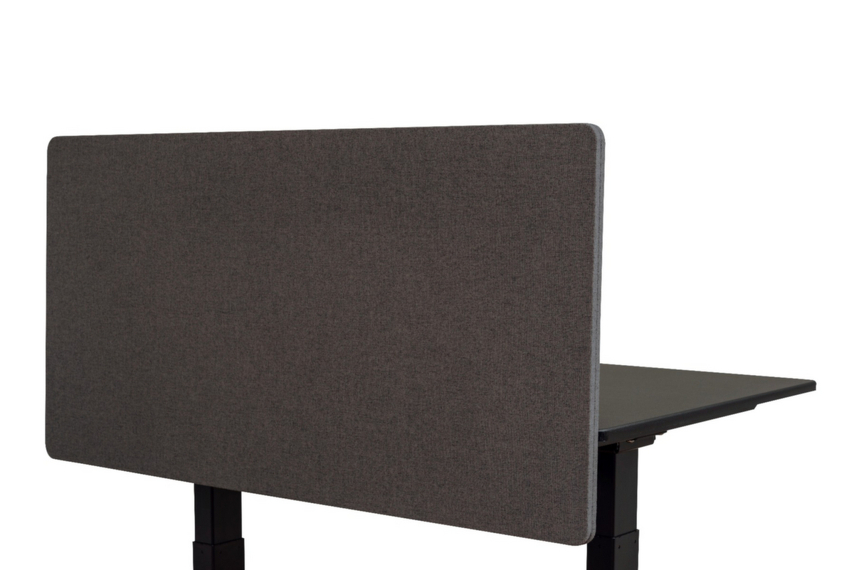 LUXOR Cloison de table insonorisante RECLAIM, hauteur x largeur 600 x 1600 mm, paroi gris ardoise  ZOOM