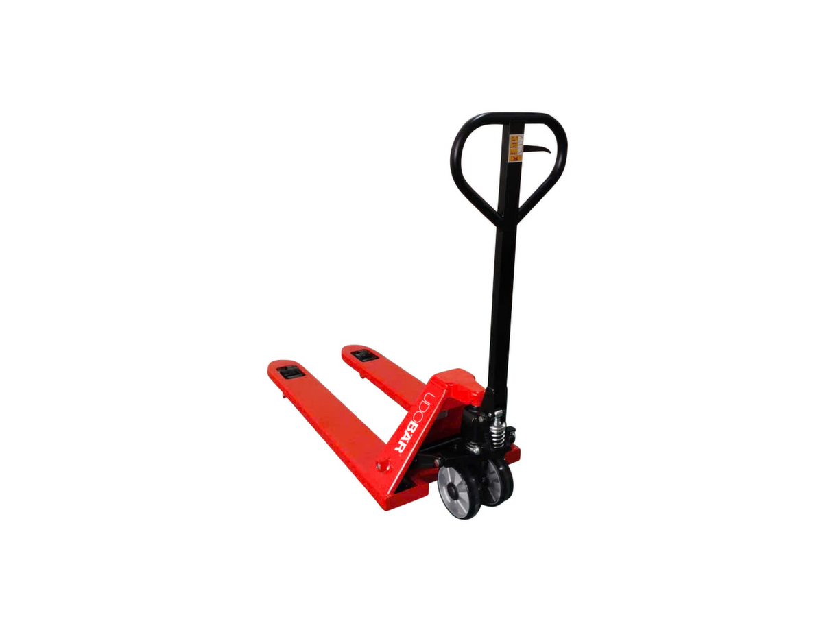 UDOBÄR Transpalette, 2500 kg force, polyuréthane/nylon ZOOM