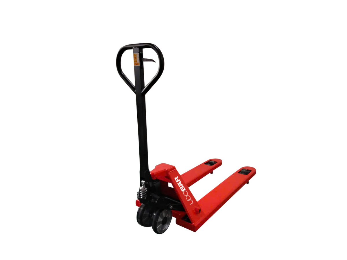 UDOBÄR Transpalette, 2500 kg force, polyuréthane/nylon ZOOM