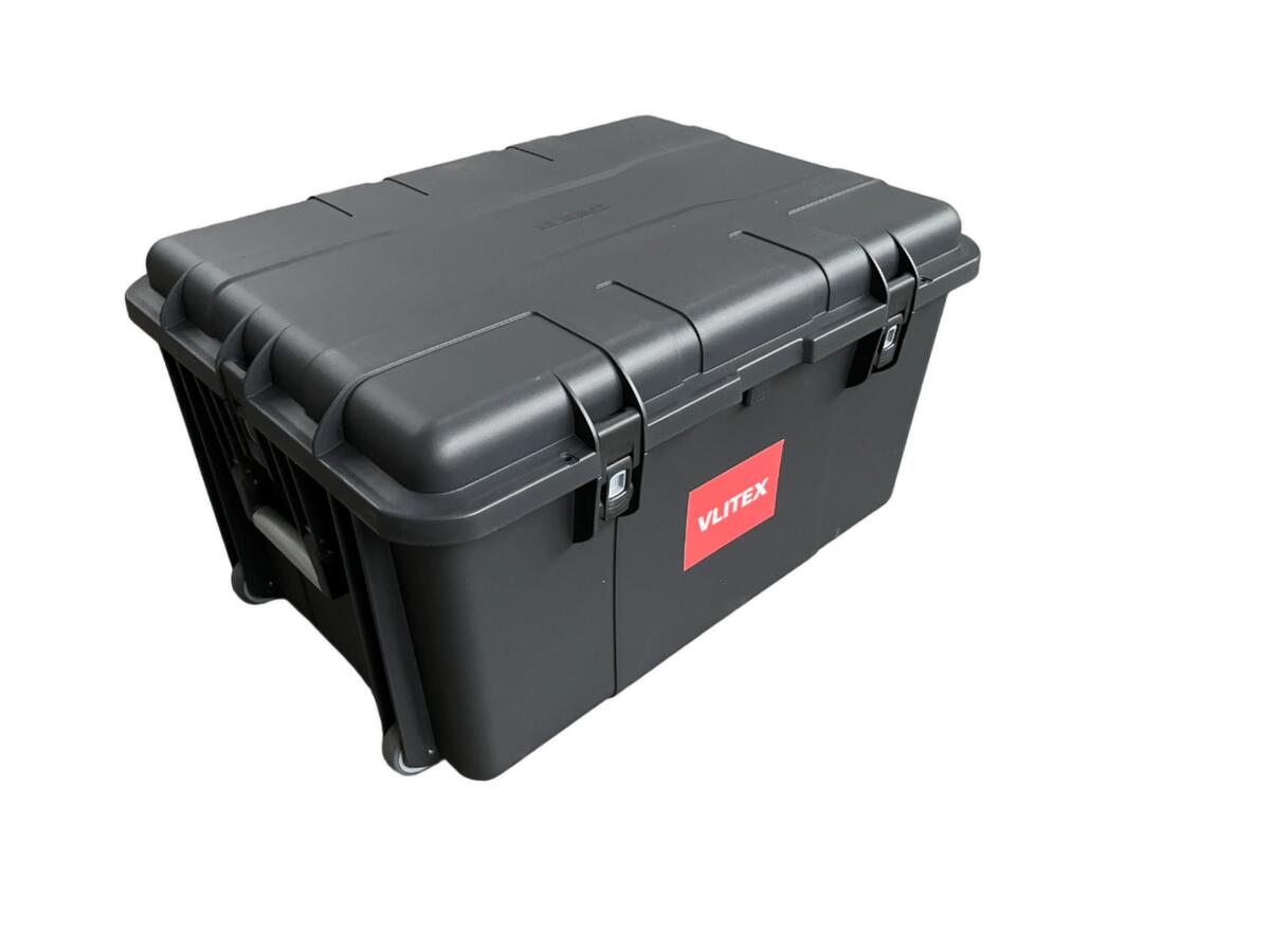 VLITEX Bac sur roulettes de sécurité pour couverture antifeu