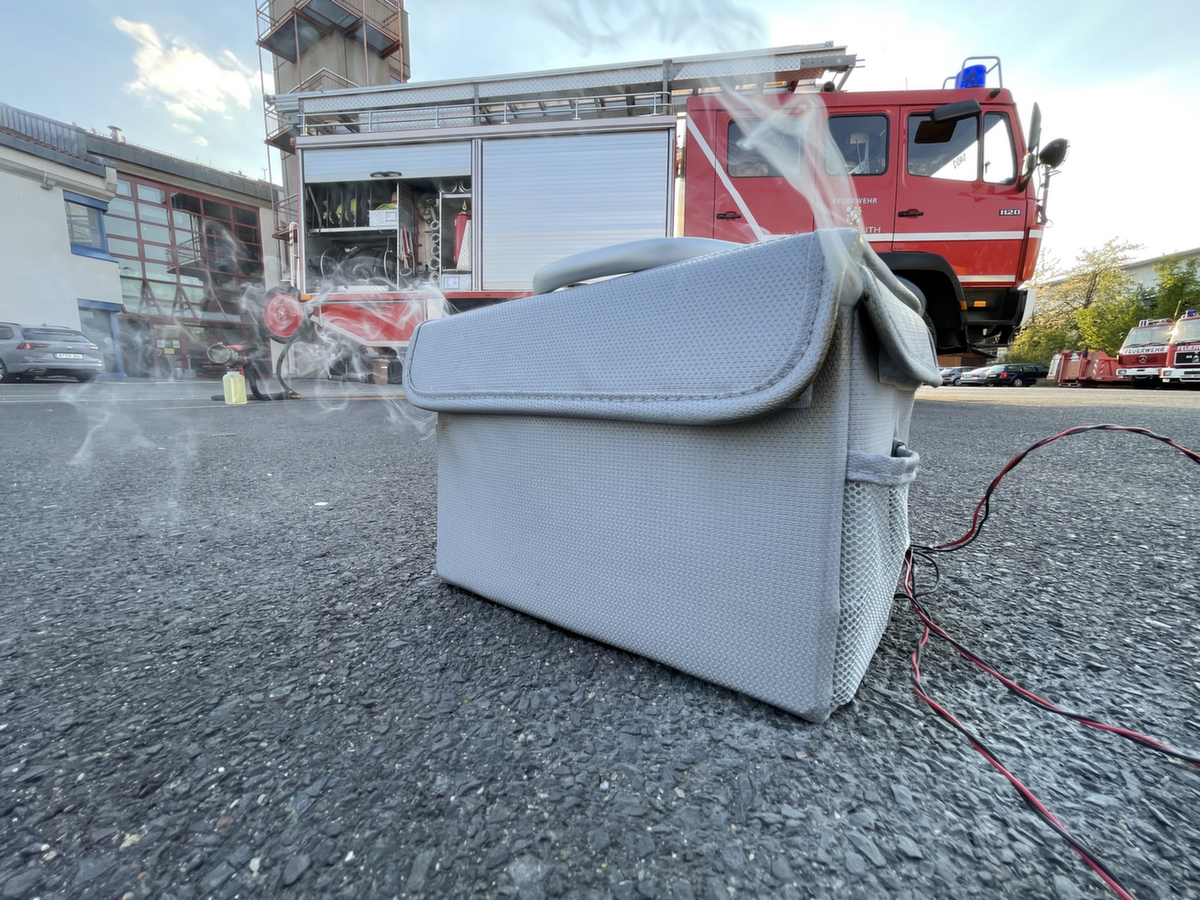 VLITEX mallette de sécurité coupe-feu pour batteries lithium-ion ZOOM