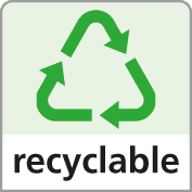 Symbol für recycelbare Kartonagen und Verpackungsmaterial