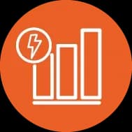 Icon für umweltfreundliche Lithium-Ionen-Batterietechnologie