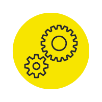 Icon Inbetriebnahme und Projektabnahme von Betriebseinrichtungen