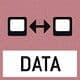 Symbol für Datenschnittstelle zum Anschluss von Drucker oder Computer