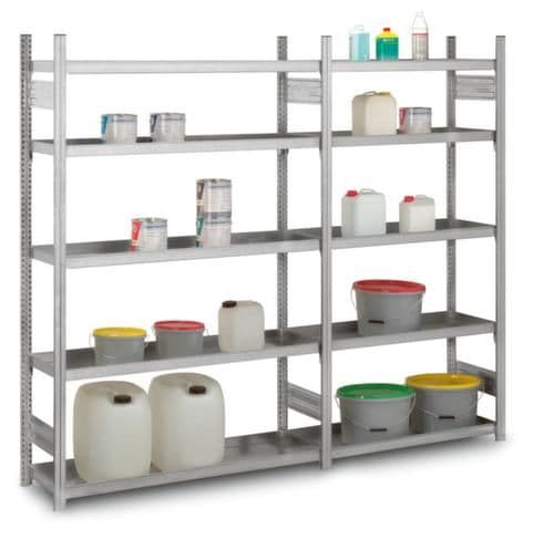 Regalsystem zur sicheren Lagerung von Gefahrstoffen und Chemikalien